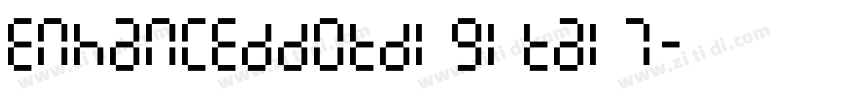EnhancedDotDigital 7字体转换